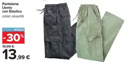 Carrefour Pantalone Uomo con Elastico offerta