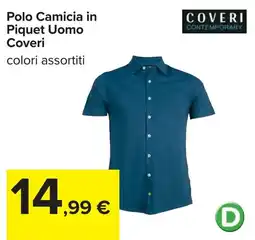 Carrefour Polo Camicia in Piquet Uomo Coveri offerta