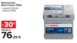 Carrefour Batteria Auto Bosch Power P002 offerta