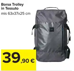 Carrefour Borsa Trolley in Tessuto offerta