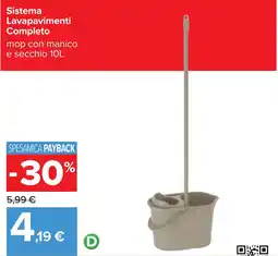 Carrefour Sistema Lavapavimenti Completo offerta