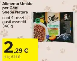 Carrefour Alimento Umido per Gatti Sheba Nature offerta
