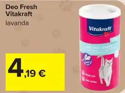 Carrefour Deo Fresh Vitakraft lavanda offerta