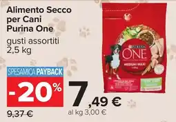 Carrefour Alimento Secco per Cani Purina One offerta