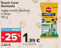 Carrefour Snack Cane Dentastix offerta
