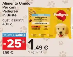 Carrefour Alimento Umido Per cani Pedigree in Buste offerta