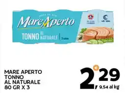 Extra Supermercati Mare aperto tonno al naturale offerta