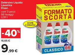 Carrefour Detersivo Liquido Lavatrice Dixan offerta