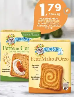 Extra Supermercati Mulino bianco fette biscottate al malto d'orzo/ armonie ai cereali offerta