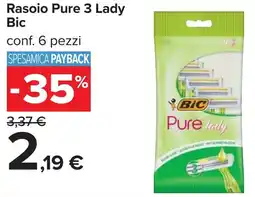 Carrefour Rasoio Pure 3 Lady Bic offerta