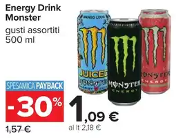 Carrefour Energy Drink Monster offerta