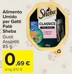 Carrefour Market Alimento Umido per Gatti Patè Sheba offerta
