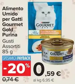 Carrefour Market Alimento Umido per Gatti Gourmet Gold Purina offerta