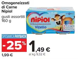 Carrefour Omogeneizzati di Carne Nipiol offerta
