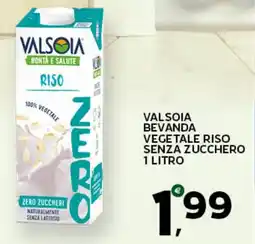 Extra Supermercati Valsoia bevanda vegetale riso senza zucchero offerta