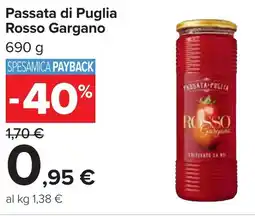 Carrefour Passata di Puglia Rosso Gargano offerta
