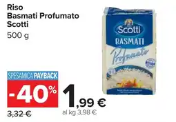 Carrefour Riso Basmati Profumato Scotti offerta