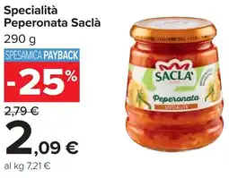 Carrefour Specialità Peperonata Saclà offerta
