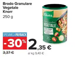 Carrefour Brodo Granulare Vegetale Knorr offerta