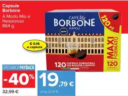 Carrefour Capsule Borbone offerta