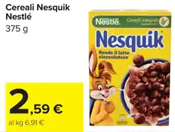 Carrefour Cereali Nesquik Nestlé offerta