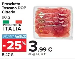 Carrefour Prosciutto Toscano DOP Citterio offerta