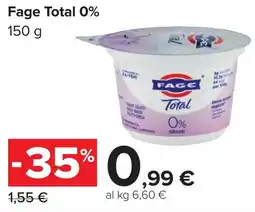 Carrefour Fage Total 0% offerta