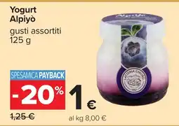 Carrefour Yogurt Alpiyò offerta