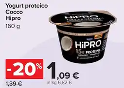 Carrefour Yogurt proteico Cocco Hipro offerta