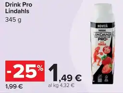 Carrefour Drink Pro Lindahls offerta