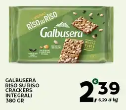 Extra Supermercati Galbusera riso su riso crackers integrali offerta