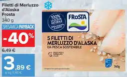 Carrefour Filetti di Merluzzo d'Alaska Frosta offerta