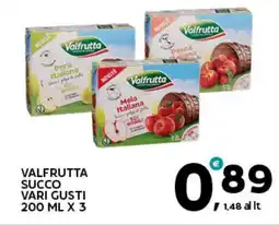 Extra Supermercati Valfrutta succo offerta