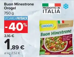 Carrefour Buon Minestrone Orogel offerta