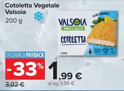 Carrefour Cotoletta Vegetale Valsoia offerta