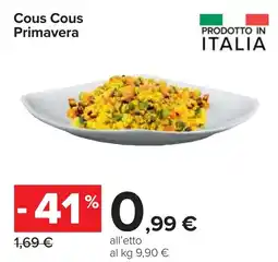 Carrefour Cous Cous Primavera offerta