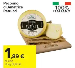 Carrefour Pecorino di Amatrice Petrucci offerta