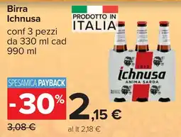 Carrefour Birra Ichnusa offerta