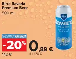Carrefour Birra Bavaria Premium Beer offerta