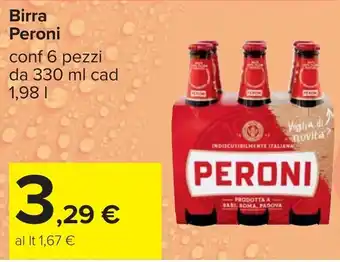 Carrefour Birra Peroni offerta