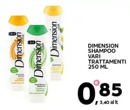 Extra Supermercati Dimension shampoo offerta