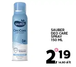 Extra Supermercati Sauber deo care spray offerta