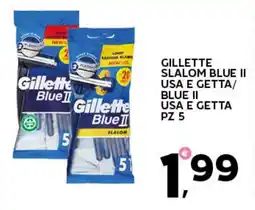 Extra Supermercati Gillette slalom blue ii usa e getta/ blue ii usa e getta pz 5 offerta