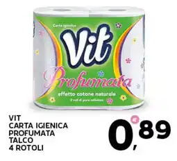 Extra Supermercati Vit carta igienica profumata talco offerta