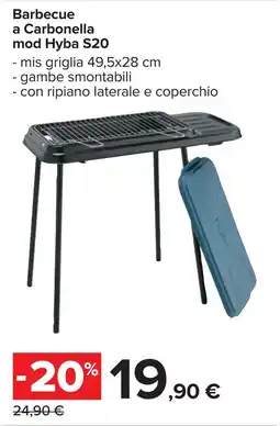 Carrefour Barbecue a Carbonella mod Hyba S20 offerta