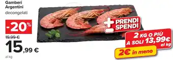 Carrefour Gamberi Argentini offerta