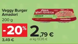 Carrefour Veggy Burger Amadori offerta
