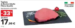 Carrefour Tagliata di Bovino Adulto Filiera Qualità offerta
