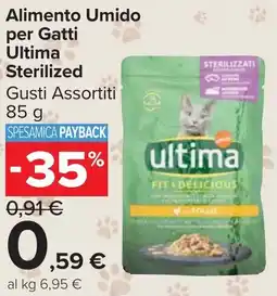 Carrefour Market Alimento Umido per Gatti Ultima Sterilized offerta