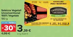 Carrefour Market Salsicce Vegetali Unconventional 100% Vegetale offerta